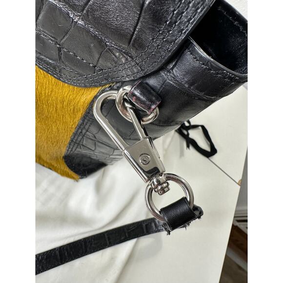 Philip Lim Pashli Crocodile Embossed Leather and Calf Hair Satchel Bag - Picture 8 of 16